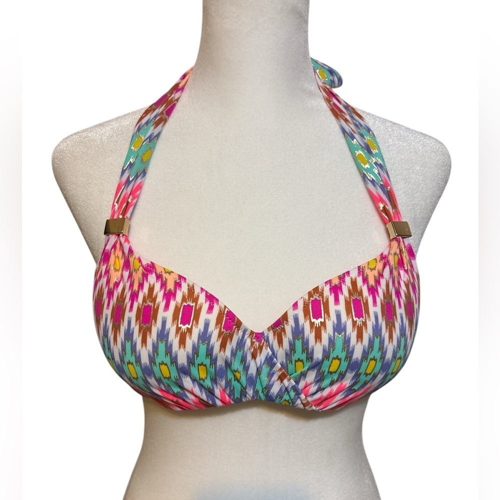 Victoria’s Secret Colorful Patterned Swim Bikini Top, 32A